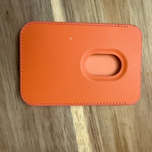 Apple iPhone Leather Wallet - Vibrant Orange - Picture 6 of 6